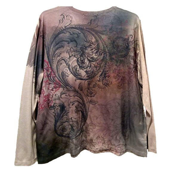 Appropriate Behavior Long Sleeve Silk Screened Women's Top Size 3X - Picture 2 of 3